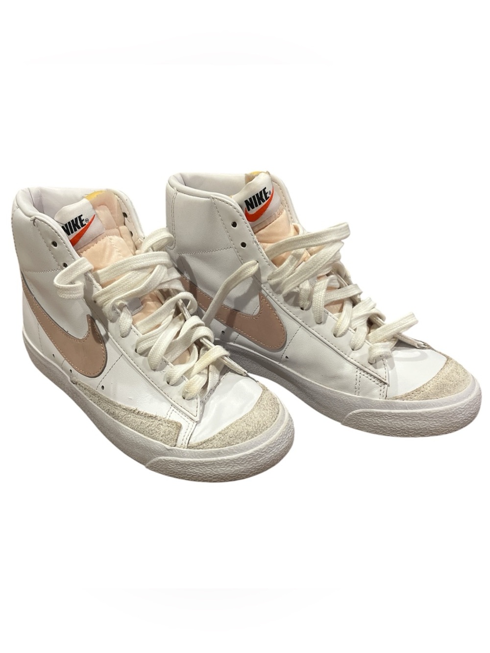 Nike Blazer Mid 77 High Top Sneaker Pink White Retro Women's Size 7.5